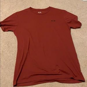 Red oakley t-shirt